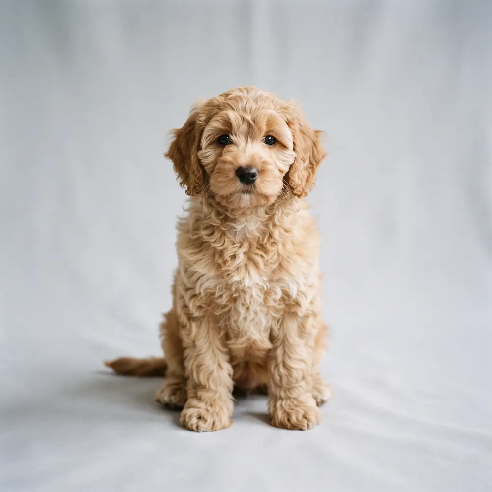 Illustration of a Cockapoo: the breed standard colour coat. Not a photograph of a puppy for sale.