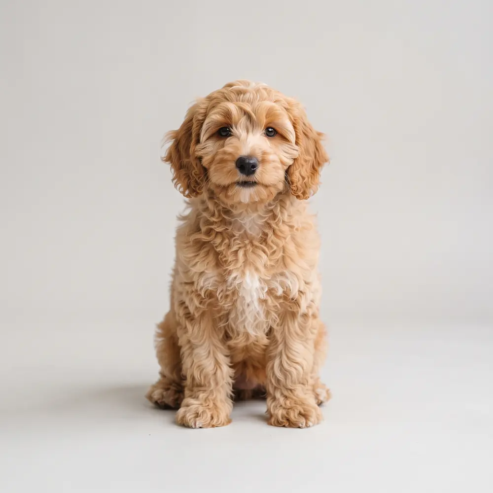 Illustration of a Cockapoo: the breed standard colour coat. Not a photograph of a puppy for sale.