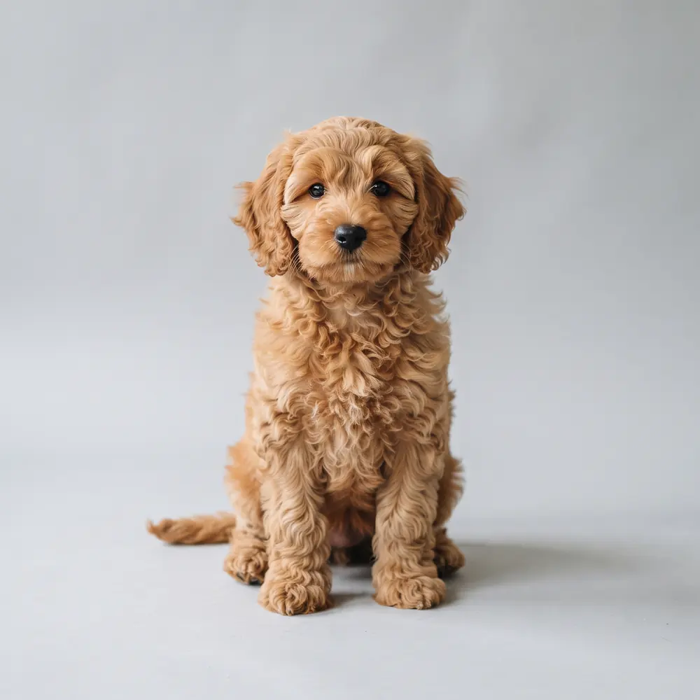 Illustration of a Cockapoo: the breed standard colour coat. Not a photograph of a puppy for sale.