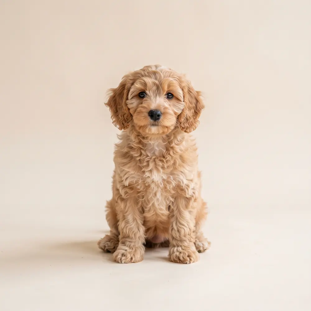 Illustration of a Cockapoo: the breed standard colour coat. Not a photograph of a puppy for sale.