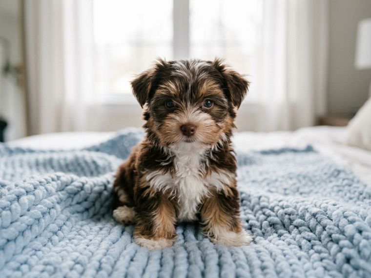 Chocolate Tri Biewer Terrier puppy for sale in Singapore