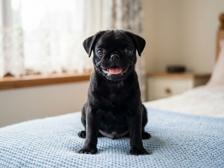 Black Pug puppy for sale in Singapore