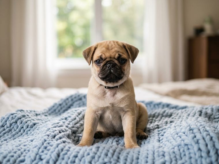 Apricot Fawn Pug puppy for sale in Singapore