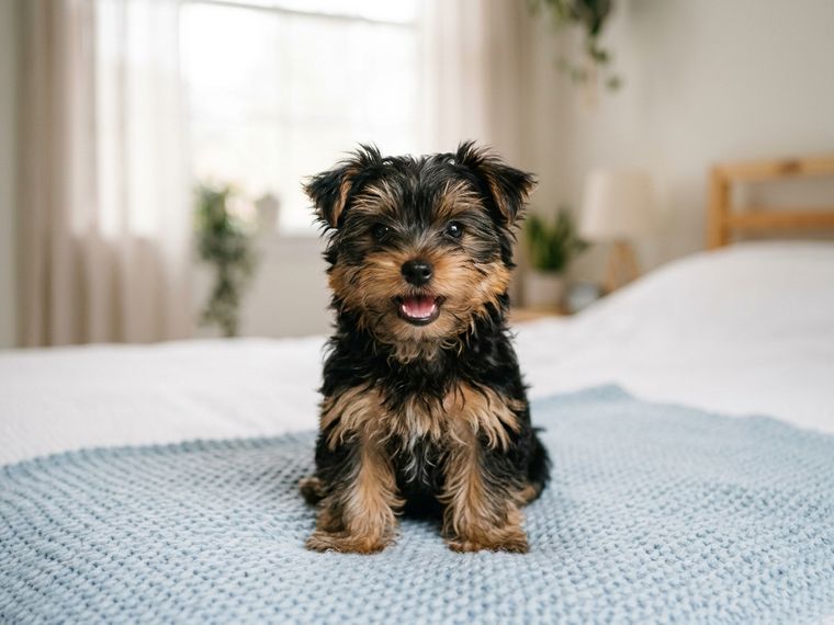 Black & Gold Yorkshire Terrier puppy for sale in Singapore